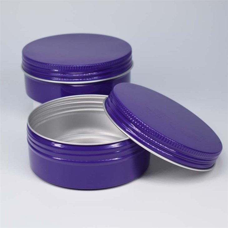 5ML Purple Aluminum Jar With Cover