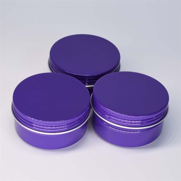 5ML Purple Aluminum Jar With Cover