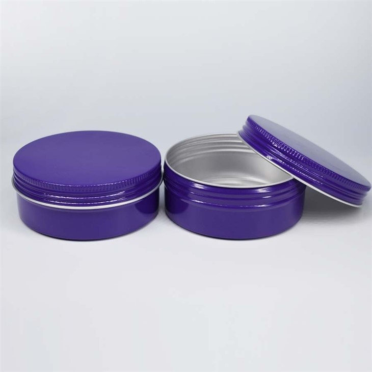 5ML Purple Aluminum Jar With Cover