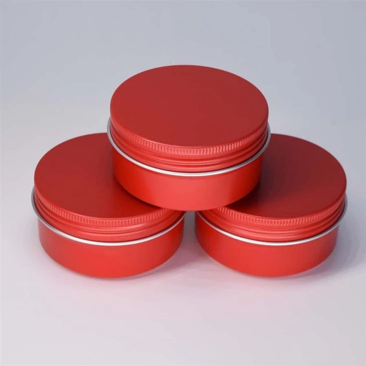 5ml Red Aluminum Container With Cap