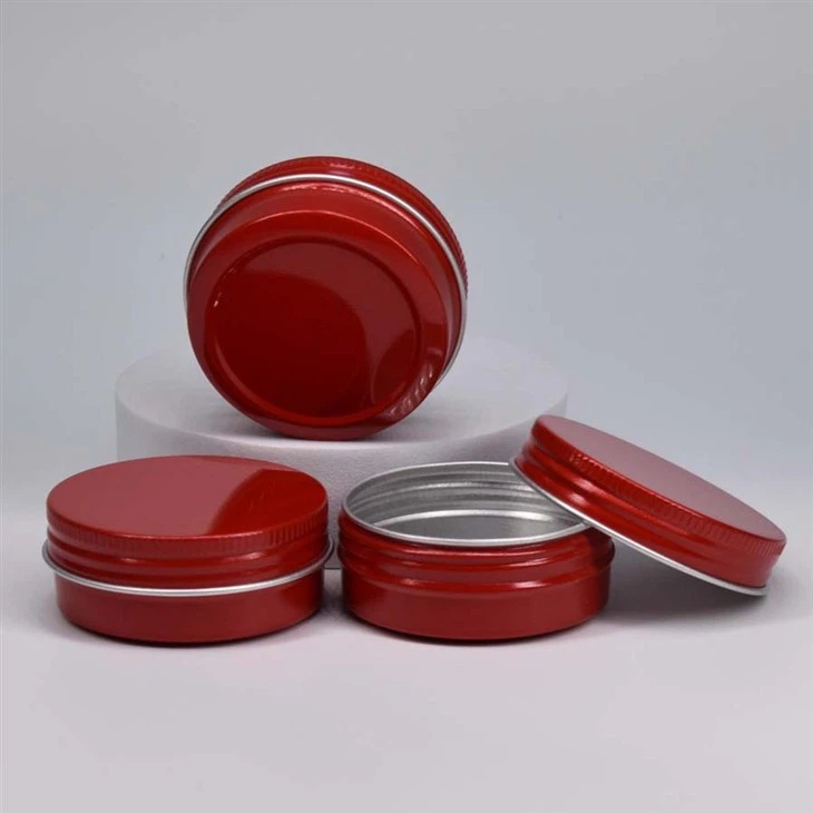 5ml Red Aluminum Container With Cap