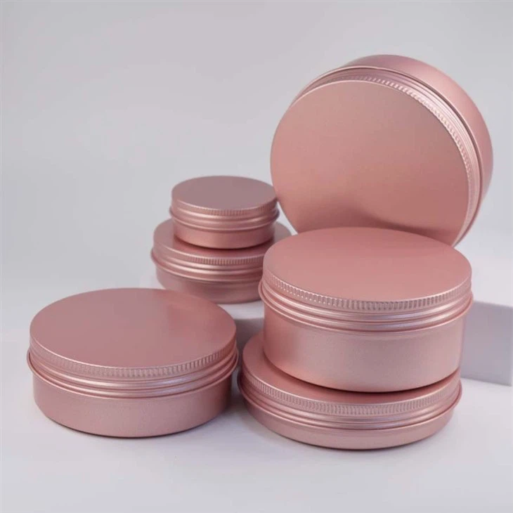 92*45 200mm Rose-gold Customized Printing Aluminum Box With Cap For Candy