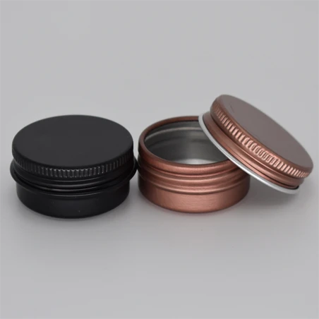50ml To 200ml Round Aluminum Metal Containers Metal Tins With Lids Balm Candy Salve Box Case